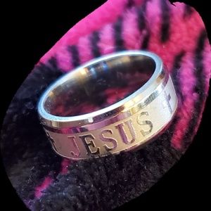 Silver"Jesus" Ring